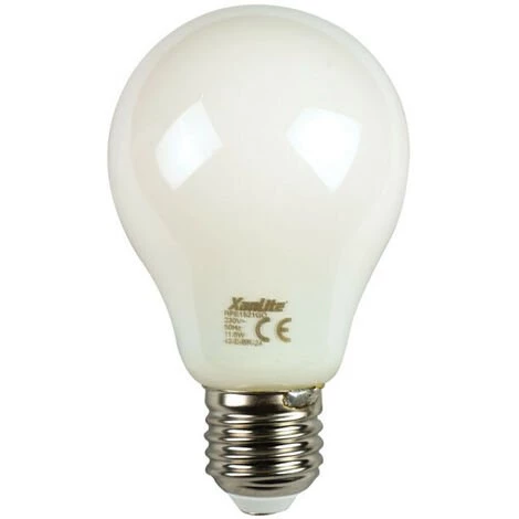 XANLITE - Ampoule à Filament LED A60, Culot E27, 11,8W Cons. (100W Eq.), Lumière Blanche Chaude - RFE1521GO