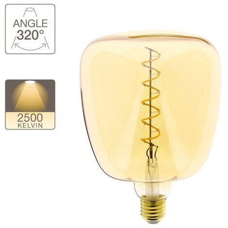 XANLITE - Ampoule LED Déco MUG Au Verre Ambré, Culot E27, 4W Cons. (30W Eq.), 323 Lumens, Lumière Blanc Chaud - RFDE400M150A â Image 5