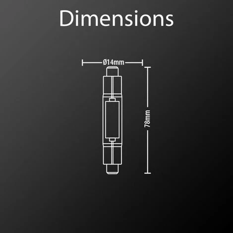 XANLITE - Ampoule RetroLED Crayon, Culot R7S, 4W Cons. (48W Eq.), 470 Lumens, Lumière Blanc Chaud - ALR7S600 â Image 4