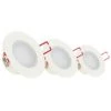 Xanlite - Lot De 3 Spots Encastrable LED Intégrés - IP 65 Pour Salle De Bain - Cons. 5W (eq. 50W) - 345 Lumens - Blanc Neutre - PACK3SEL345CWIP