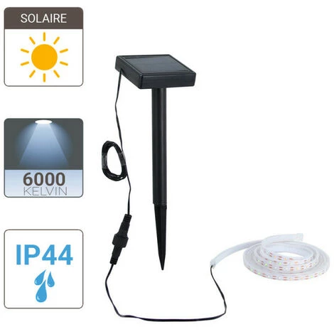 XANLITE - Balise Strip LED Solaire - 3m Blanc - - LSAK3SOLAR â Image 5