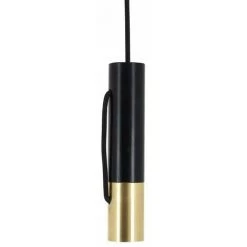 Xanlite - Suspension Tempo En Métal Noir Et Laiton, Culot E27 - COSDETEMBL