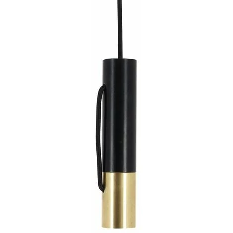 Xanlite - Suspension Tempo En Métal Noir Et Laiton, Culot E27 - COSDETEMBL