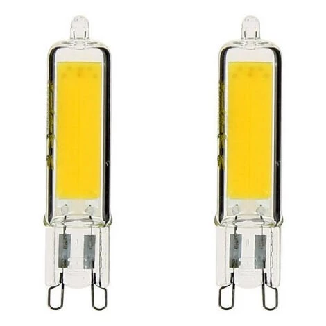 XANLITE - Pack De 2 Ampoules RetroLED Caspule, Culot G9, 3,7W Cons. (40W Eq.), 450 Lumens, Lumière Blanc Neutre - PACK2ALG9400CW