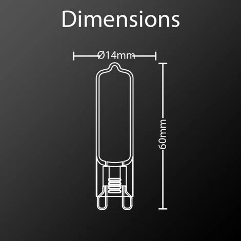 XANLITE - Pack De 2 Ampoules RetroLED Caspule, Culot G9, 3,7W Cons. (40W Eq.), 450 Lumens, Lumière Blanc Neutre - PACK2ALG9400CW â Image 3