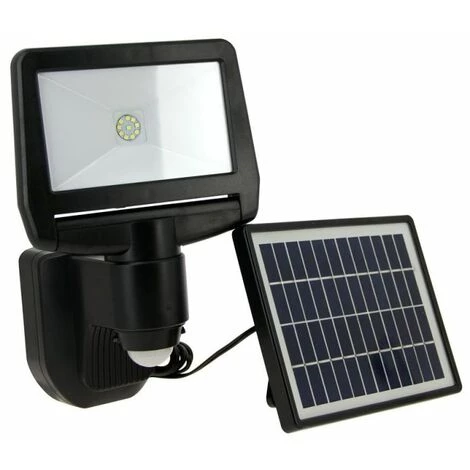 XANLITE - Projecteur Mural LED Solaire, Détecteur De Mouvement Inclus, 850 Lumens - PRS900D