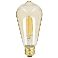 Xanlite - Ampoule LED Déco Edison Vintage Au Verre Ambré, Culot E27, 7W Cons. (50W Eq.), 638 Lumens, Lumière Blanc Chaud - RFDE800STA