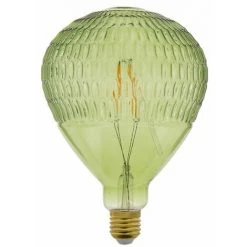XANLITE - Ampoule LED Déco Ballon Vert, Culot E27, 4W Cons., 340 Lumens, Lumière Blanc Chaud - RFDE300BLG
