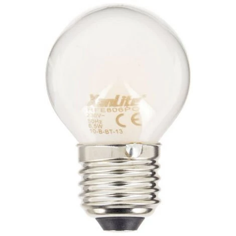 XANLITE - Ampoule LED Filament P45, Culot E27, 6,5W Cons. (60W Eq.), 2700K Blanc Chaud - RFE806PO
