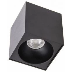 XANLITE - Plafonnier GU10 50W 2700K Carré Large Noir - PL50CLN