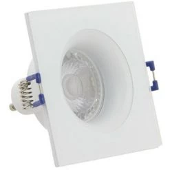 XANLITE - Lot 3 Spots GU10 50W 4000K Carré Blanc IP44 - PAK3SP50CIP44BCW