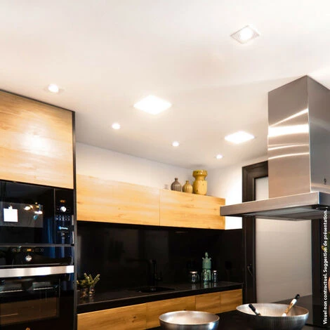 XANLITE - Lot 3 Spots GU10 50W 4000K Carré Blanc IP44 - PAK3SP50CIP44BCW â Image 2