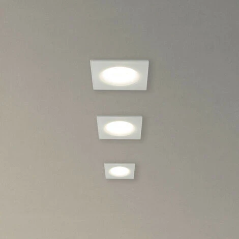 XANLITE - Lot 3 Spots GU10 50W 4000K Carré Blanc IP44 - PAK3SP50CIP44BCW â Image 3