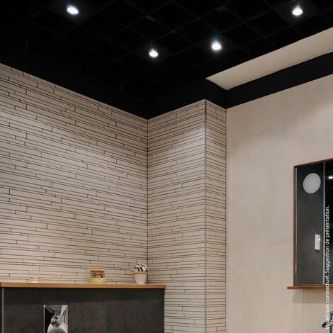 XANLITE - Lot 3 Spots GU10 50W 2700K Carré Orientable Noir IP20 - PACK3SP50CAN â Image 3