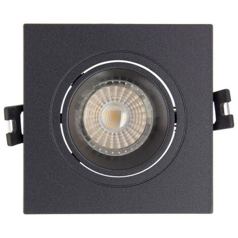 XANLITE - Lot 3 Spots GU10 50W 2700K Carré Orientable Noir IP20 - PACK3SP50CAN â Image 5