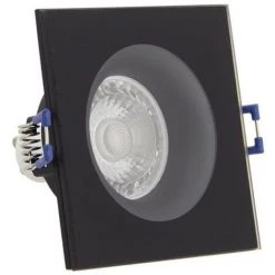 XANLITE - Spot GU10 50W 4000K Carré Noir IP44 - SP50CIP44NCW