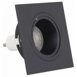 XANLITE - Spot GU10 50W 2700K Carré Orientable Noir IP20 - SP50CAN