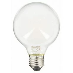 XANLITE - Ampoule LED G80 Opaque, Culot E27, Conso. 6,5W, 806 Lumens, Blanc Chaud - RFE806B80O