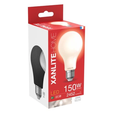 XANLITE - Ampoule LED A70 Opaque, Culot E27, Conso. 17W, 2452 Lumens, Blanc Neutre - RFE2452GOCW – Image 5
