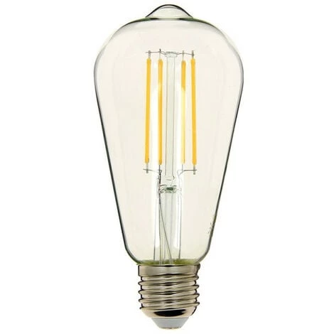 Xanlite - Ampoule à Filament LED Edison, Culot E27, 8W Cons. (75W Eq.), Lumière Blanc Chaud - RFE1055ST