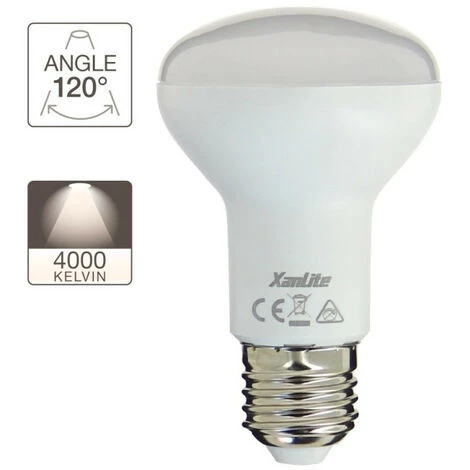 XANLITE - Ampoule LED R63, Culot E27, 9W Cons. (60W Eq.), Lumière Blanc Neutre - ALR63CW â Image 2