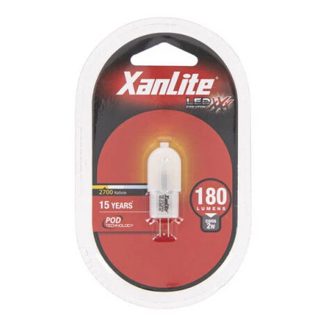 XANLITE - Ampoule LED Capsule, Culot G4, 2W Cons. (180 Lumens.), Lumière Blanc Chaud - ALG4160 â Image 4