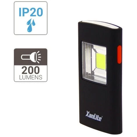 XANLITE - Lampe De Poche LED, Accroche Multiple, 200 Lumens, 200 Lumens, Piles Incluses - LP1016 – Image 2