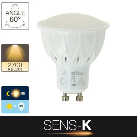 XANLITE - Ampoule LED Spot, Culot GU10, 5W Cons. (50W Eq.), Intensité Lumineuse Automatique - SG50ASD â Image 3