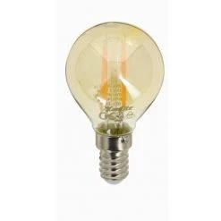 Xanlite - Ampoule LED (P45) / Vintage Au Verre Ambré, Culot E14, 3,8W Cons. (30W Eq.), 350 Lumens, Lumière Blanc Chaud - RFDV400PA