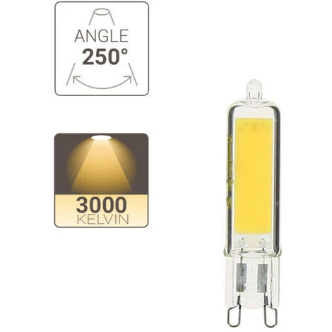 XANLITE - Ampoule RetroLED, Culot G9, 3,7W Cons. (420 Lumens), Lumière Blanche Chaud - ALG9400 â Image 2