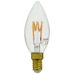 XANLITE - Ampoule LED Flamme / Vintage, Culot E14, 4W Cons. (18W Eq.), 180 Lumens, Lumière Blanc Chaud - RFDV130FS