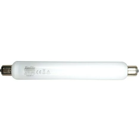 XANLITE - Tube LED S15, 3W .cons (28W .eq), Lumière Blanche Chaude - S15LED300