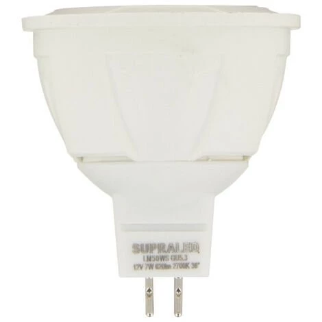 XANLITE - Ampoule LED Spot, Culot GU5.3, 7W Cons. (50W éq.), Angle Focalisé, Lumière Blanche Neutre - VM50SCW