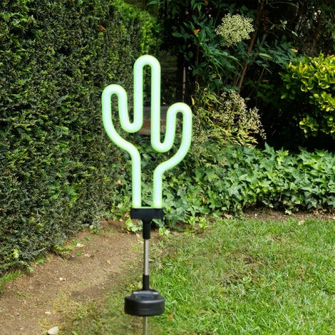XANLITE - Piquet LED Solaire "Cactus", Vert, Spéciale Extérieur (IP44) - SOCACTUS – Image 2