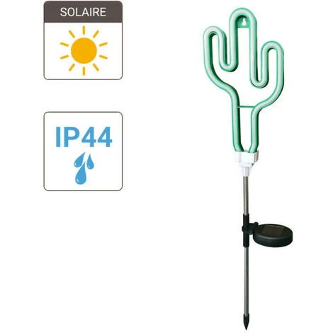 XANLITE - Piquet LED Solaire "Cactus", Vert, Spéciale Extérieur (IP44) - SOCACTUS – Image 4