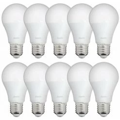 XANLITE - Lot De 10 Ampoules LED A60, Culot E27, 9W Cons. (60W Eq.), Lumière Blanc Neutre - PACK10EE806GCW