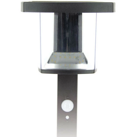 XANLITE - Borne Solaire 50cm IP44 600 Lumens - Détecteur De Mouvements - 3 Modes De Fonctionnement - Noir - SO1811N â Image 4