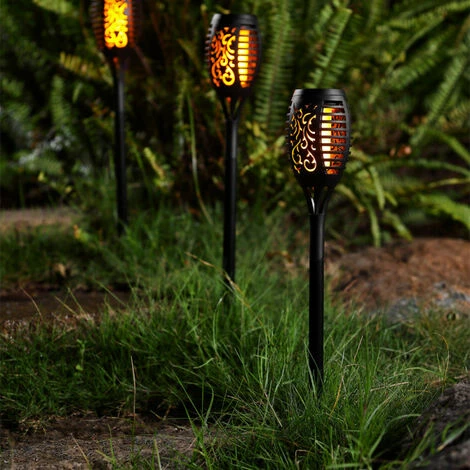 XANLITE - Lot De 4 Piquets LED Solaire Flamme, Spéciale Extérieur (IP44) - SO4FLAMME â Image 2