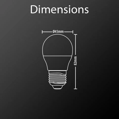 XANLITE - Ampoule LED P45, Culot E27, 5,3W Cons. (40W Eq.), Lumière Blanc Neutre - EE470PCW â Image 3