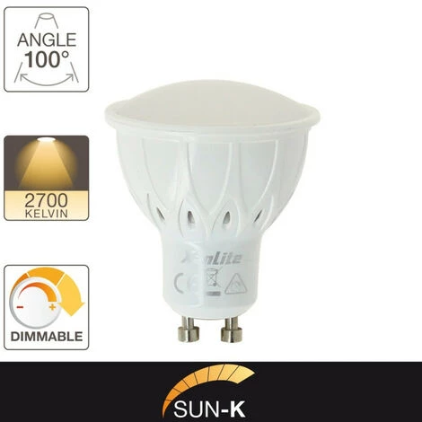 XANLITE - Ampoule LED Smart Lighting, Culot GU10, 6,5W Cons. (35W Eq.), Lumière Blanc Chaud - SG50SCD â Image 3