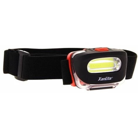 XANLITE - Lampe Frontale LED, X2 Modes D'Eclairage, 100 Lumens, Piles Incluses - FR100