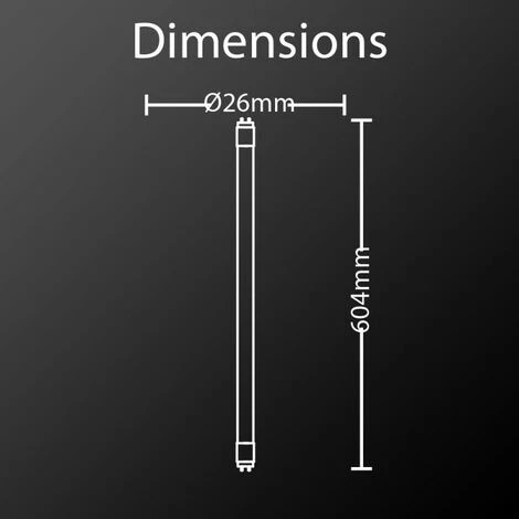 XANLITE - Tube à LED, Culot G13, 9W Cons. (18W Eq.), Lumière Blanc Chaud - TU60900 – Image 5