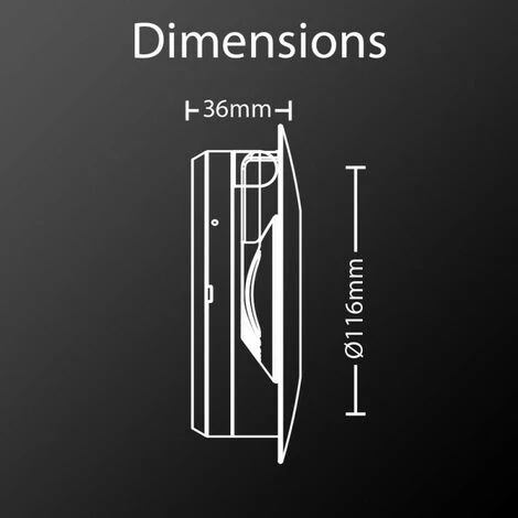 XANLITE - Spot En Saillie LED - Orientable - Bague Transparente - Cons. 4,5W (eq. 40W) - 300 Lumens - Blanc Chaud - SPEST350 – Image 3
