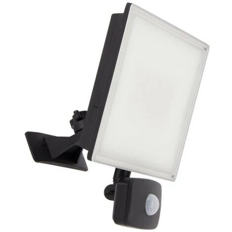 XANLITE - Projecteur LED Mural Noir, Détecteur De Mouvement, 50 W, 4000 Lumens - PR50WMD