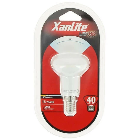 XANLITE - Ampoule LED R50 Réflecteur, Culot E14, Conso 5,6W, Eq. 40W, Blanc Neutre - ALR50CW â Image 5
