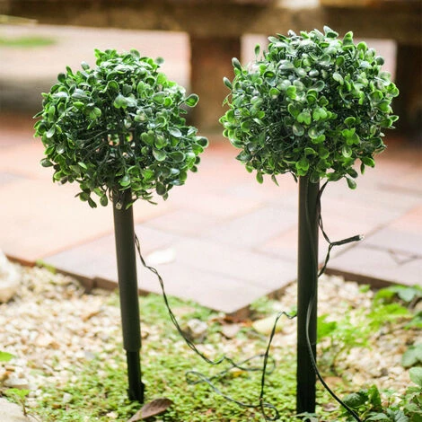 XANLITE - Lot De 2 Piquets LED Solaire "Buisson", Spéciale Extérieur (IP44) - SO2BUIS – Image 2