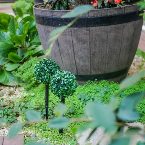 XANLITE - Lot De 2 Piquets LED Solaire "Buisson", Spéciale Extérieur (IP44) - SO2BUIS – Image 3