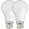 XANLITE - Lot De 2 Ampoules LED A60, Culot B22, 10W Cons. (60W Eq.), Lumière Blanc Neutre - PACK2EB806GCW