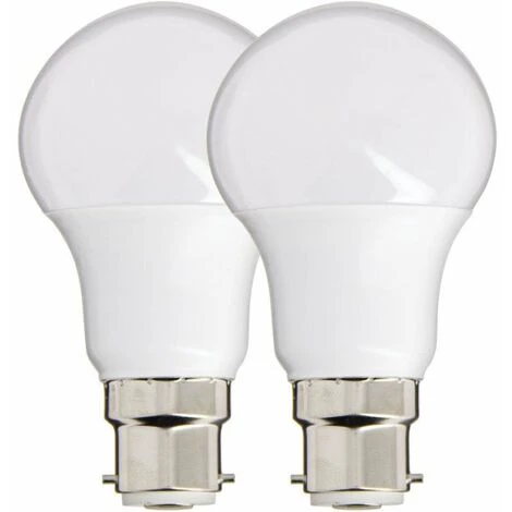 XANLITE - Lot De 2 Ampoules LED A60, Culot B22, 10W Cons. (60W Eq.), Lumière Blanc Neutre - PACK2EB806GCW