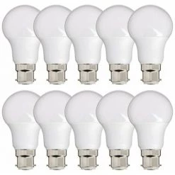 XANLITE - Lot De 10 Ampoules LED A60, Culot B22, 10W Cons. (60W Eq.), Lumière Blanc Chaud - PACK10EB806G